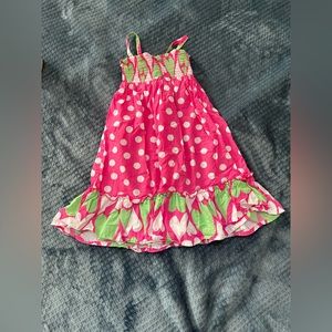 Hanna Anderson polka dot spaghetti straps dress